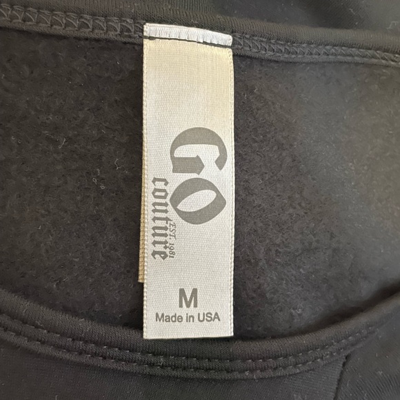 NWOT Go Couture Draped Long Sleeve Bubble Hem Dress - Picture 5 of 6